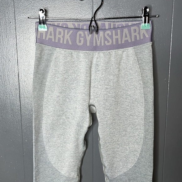 Gymshark Tight Leggings Gray Purple Size Small - Picture 3 of 9
